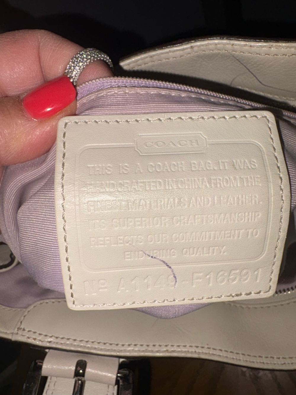 Coach Hampton Signature Multi Color Canvas Bag - Picture 9 of 11